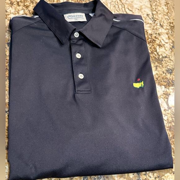 Masters Men’s XXL Black Polyester Logo PoloStyle Short Sleeve Shirt - Picture 6 of 6